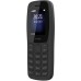 Nokia 105 Classic Keypad Phone Charcoal